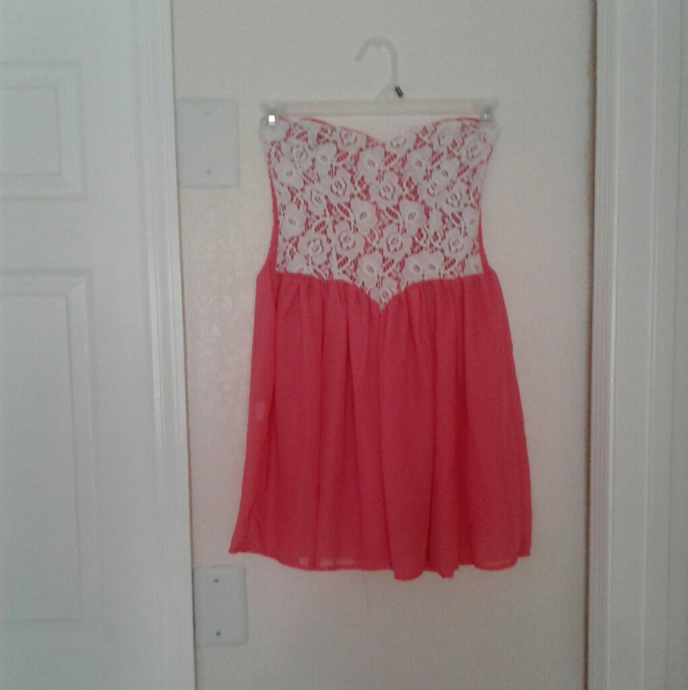 Strapless Babydoll Mini Dress